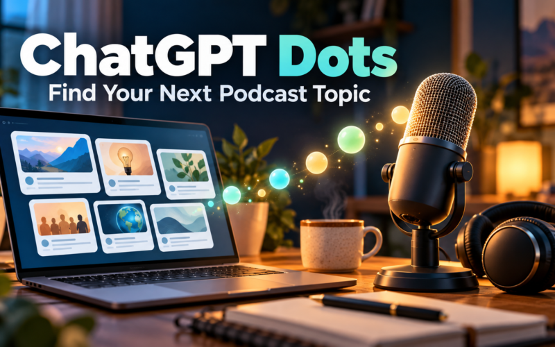 How ChatGPT Dots Could Help Find Your Next Podcast Topic
