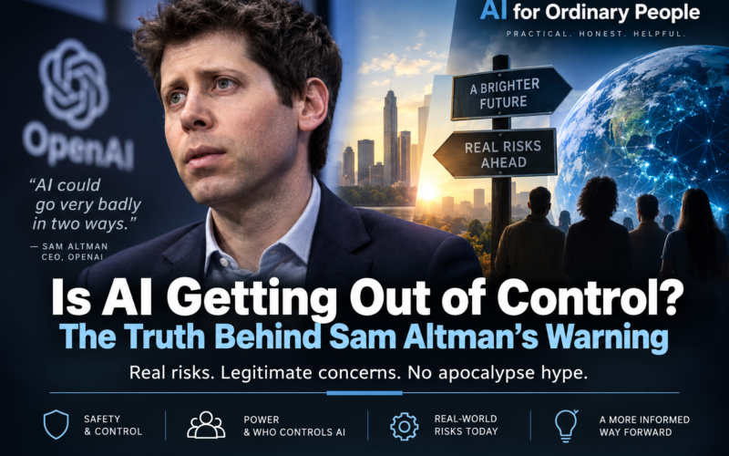 Is AI Really Getting Out of Control? What Sam Altman’s Warning Actually Means