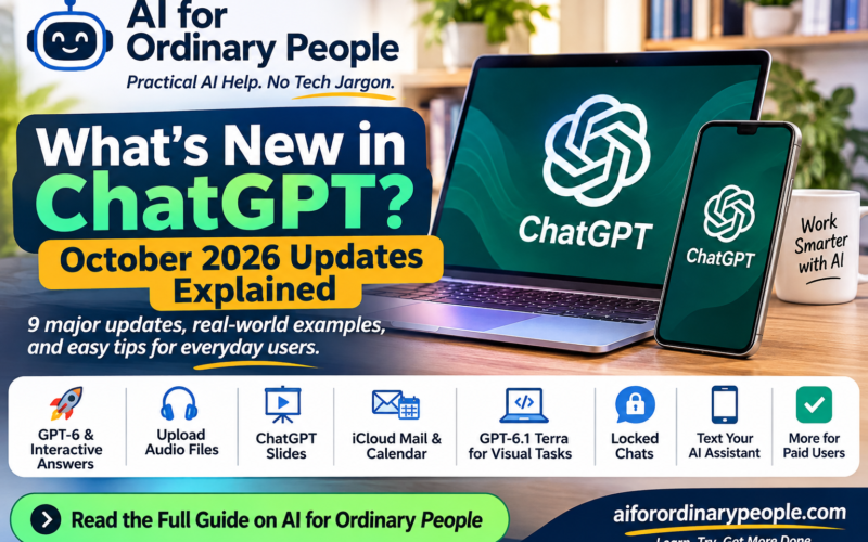 What’s New in ChatGPT? October 2026 Updates Explained